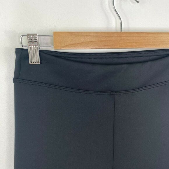 Koral Black Side Shimmer Stripe Mesh Pull On Leggings Women's Size Large L - Picture 3 of 6